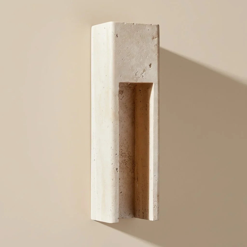 Lumen Zoey Travertine Wall Sconce