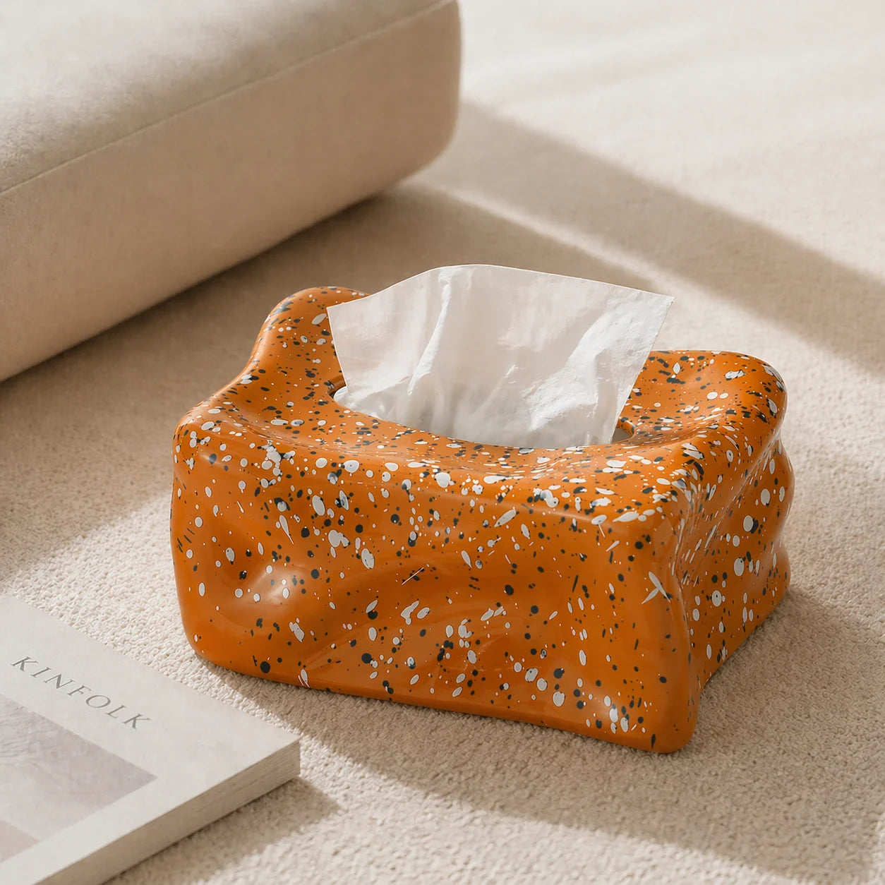 Atelier Speckled Ceramic Tissue Box