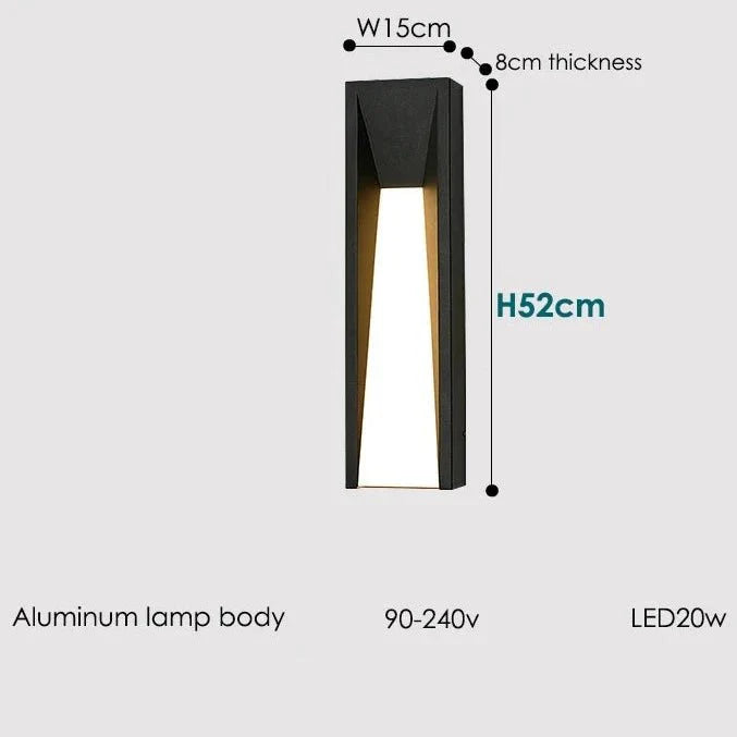 Lumen Slim Outdoor Wall Light