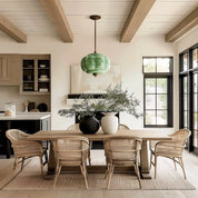 Lumen Milk Pumpkin Glass Pendant Light