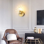 Lumen Brass Seashell Wall Light