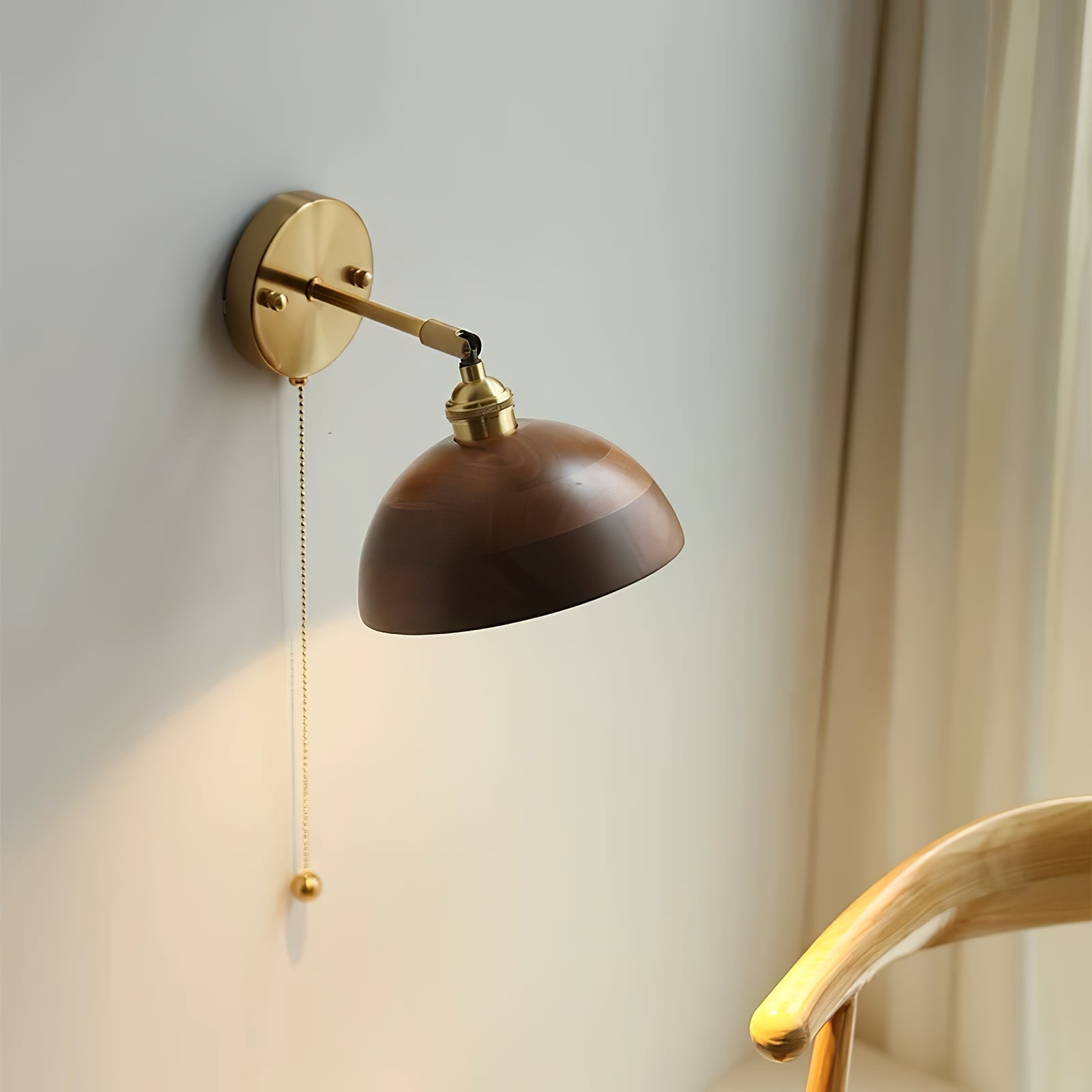 Lumen Vintage Wood Wall Sconce