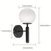 Lumen Glass Globe Wall Sconce