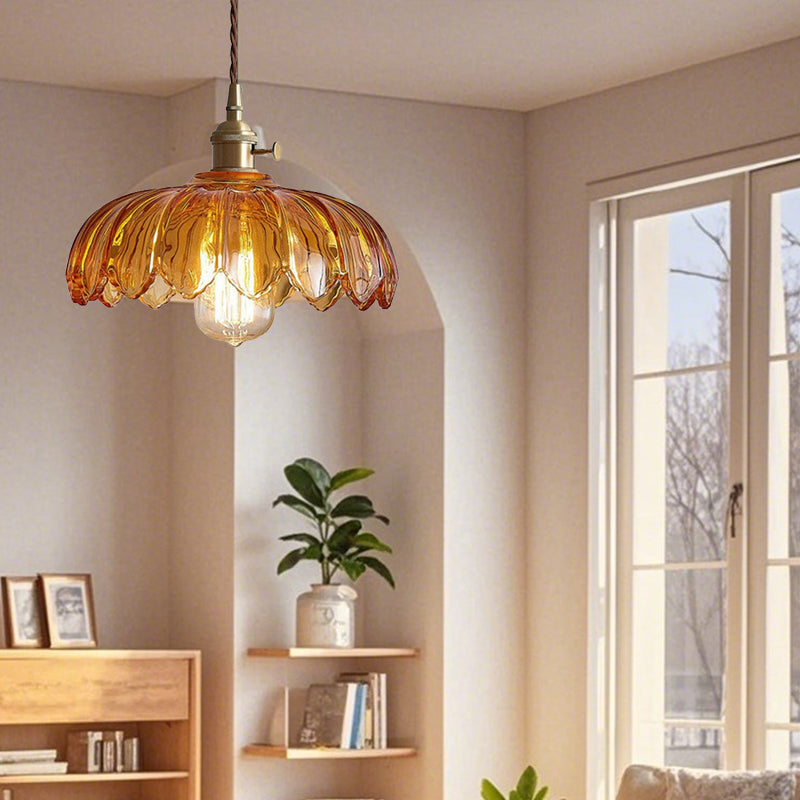 Lumen Rustic Bud Glass Pendant Light