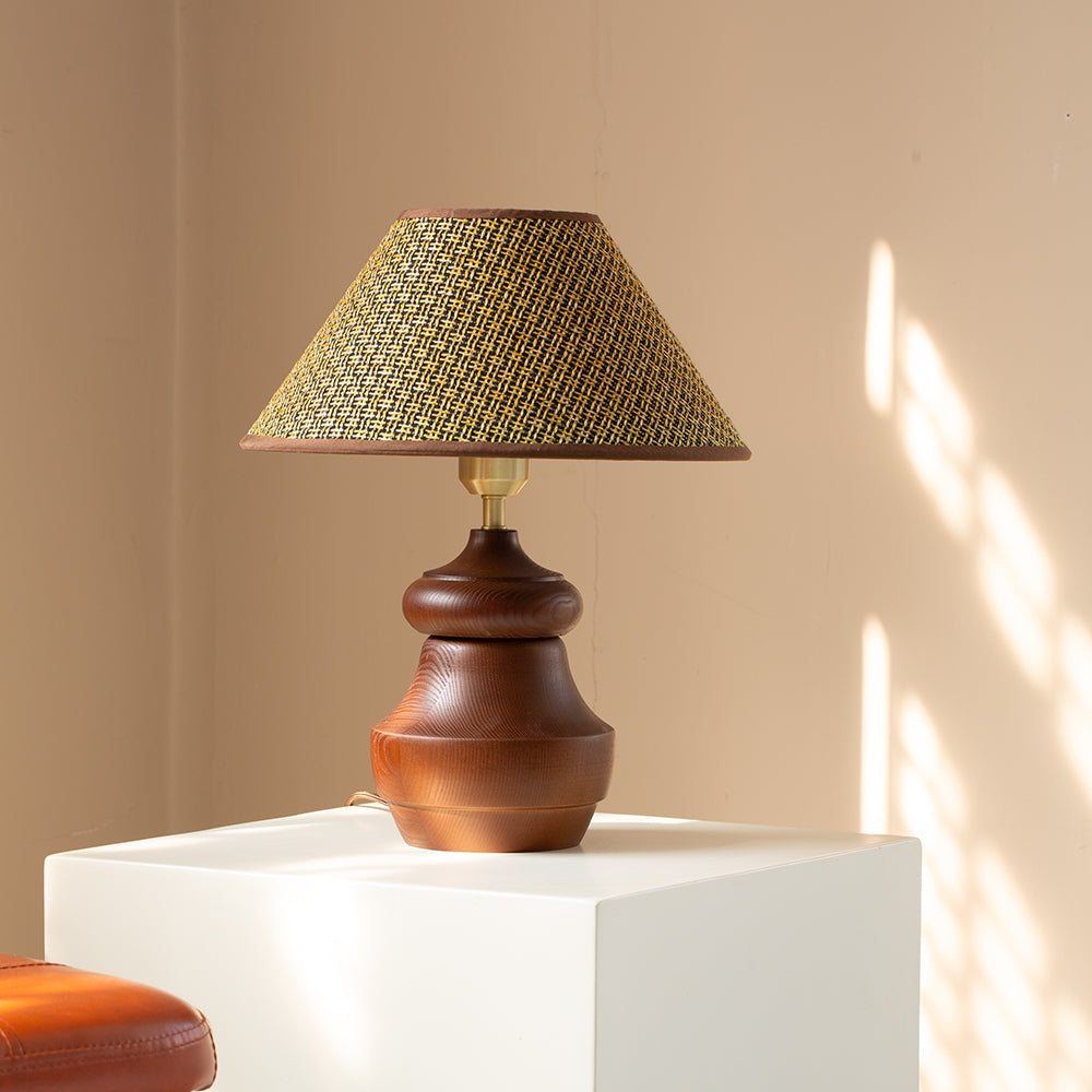 Lumen Plaid Shade Table Lamp
