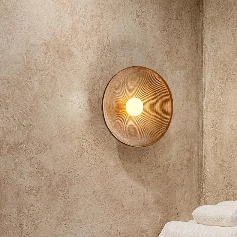 Lumen Ceramic Round LED Wall Lamp