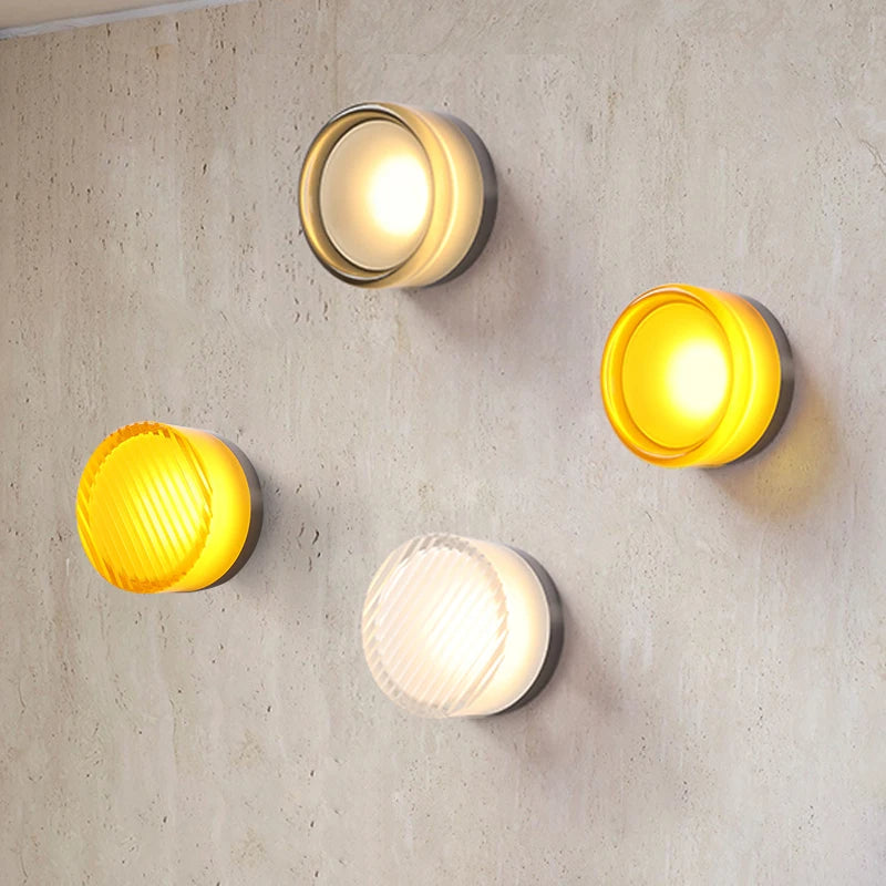 Lumen Dimple Glass Wall Light