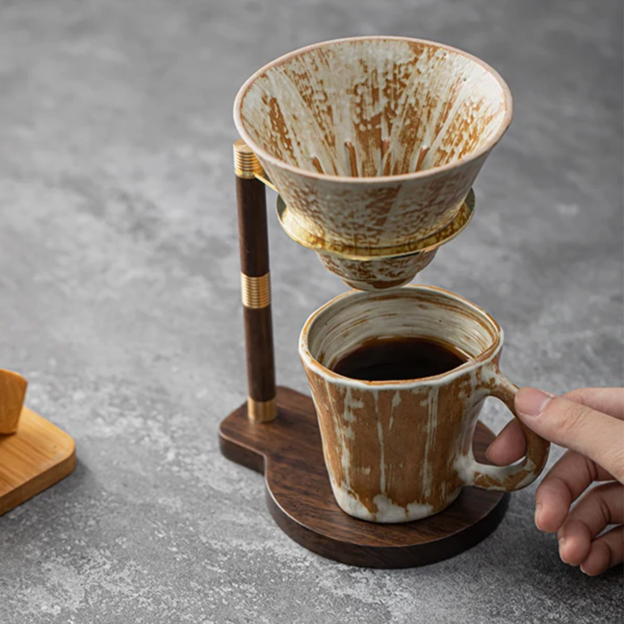 Scandi Ceramic Pour Over Dripper Set