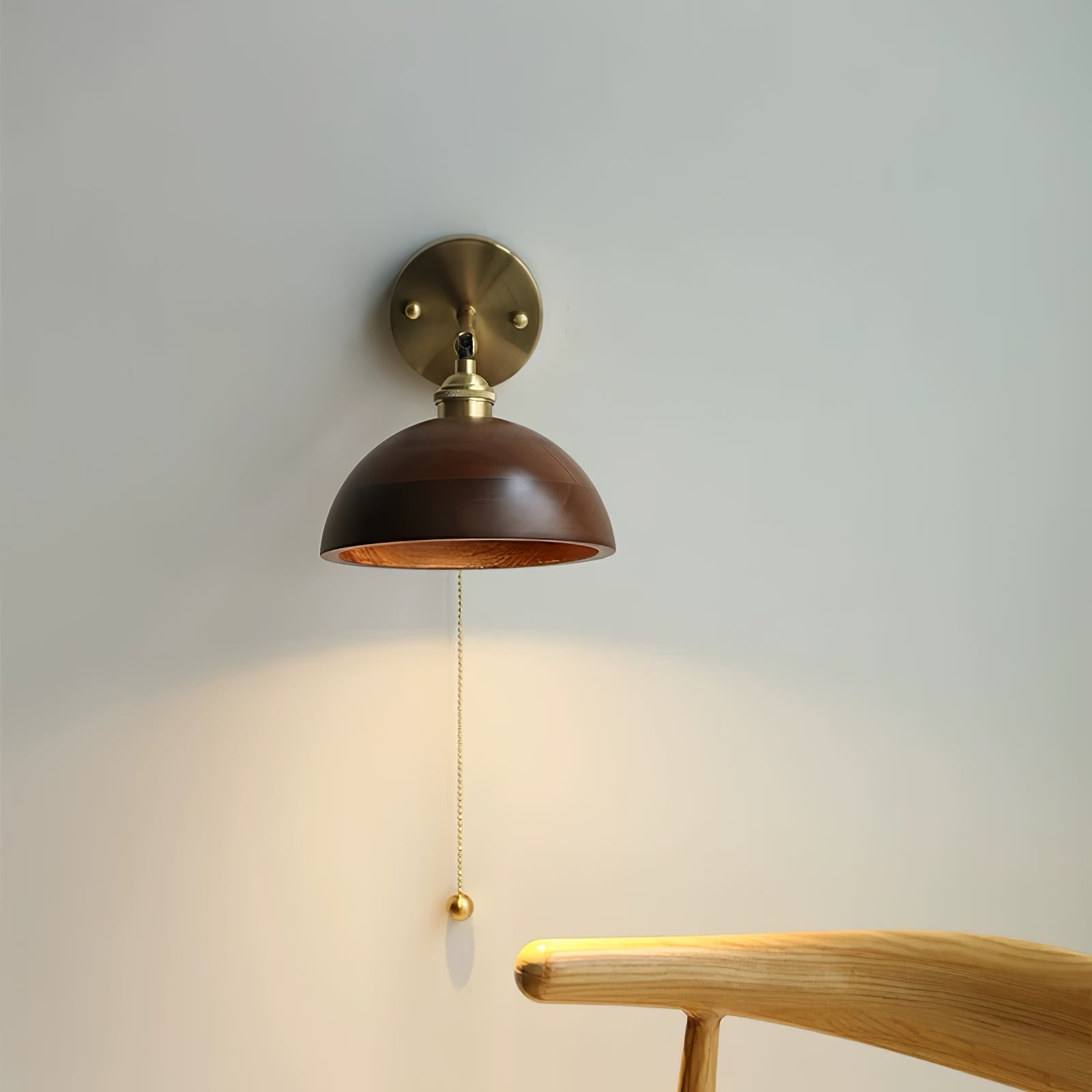 Lumen Vintage Wood Wall Sconce