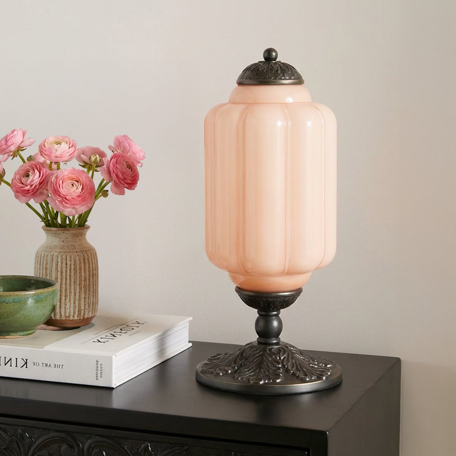 Lumen French Cream Glass Table Lamp