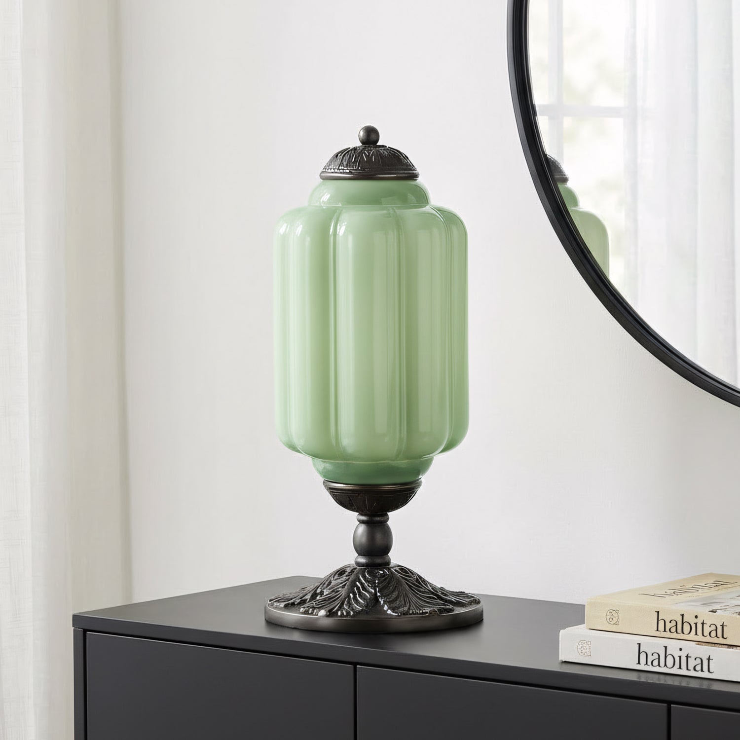 Lumen French Cream Glass Table Lamp