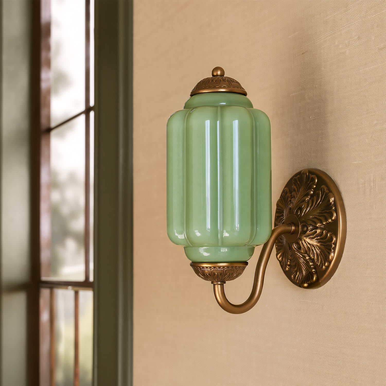Lumen Eloise Milk Glass Wall Sconce