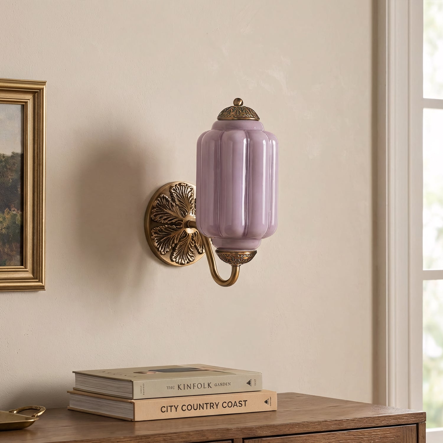 Lumen Eloise Milk Glass Wall Sconce