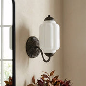 Lumen Eloise Milk Glass Wall Sconce