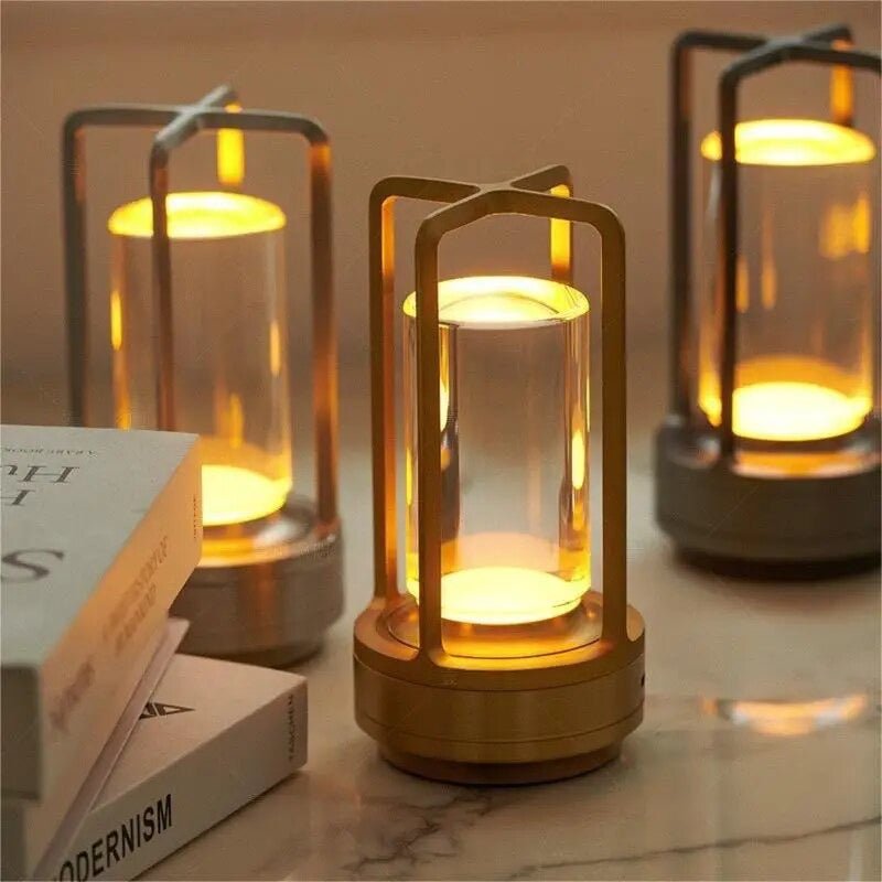 Lumen Rechargeable Cylinder Table Lamp