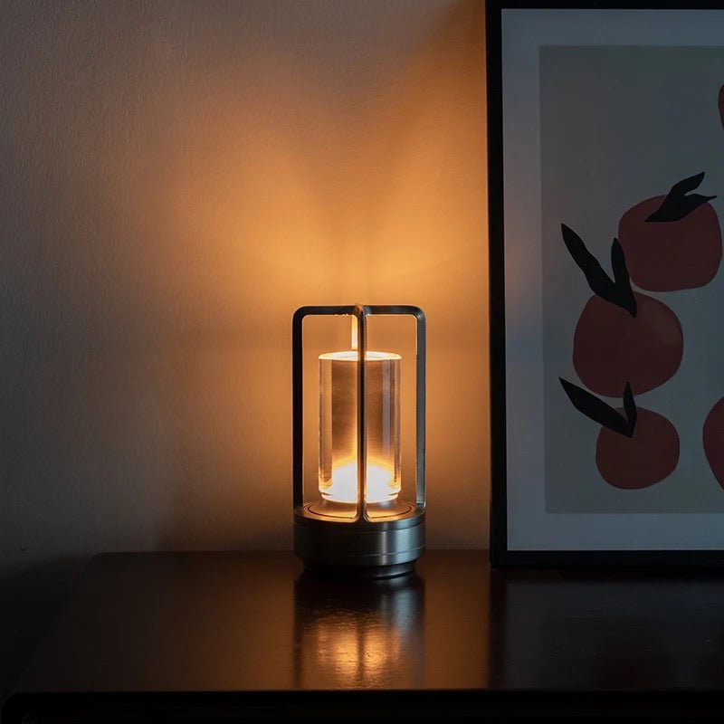 Lumen Rechargeable Cylinder Table Lamp