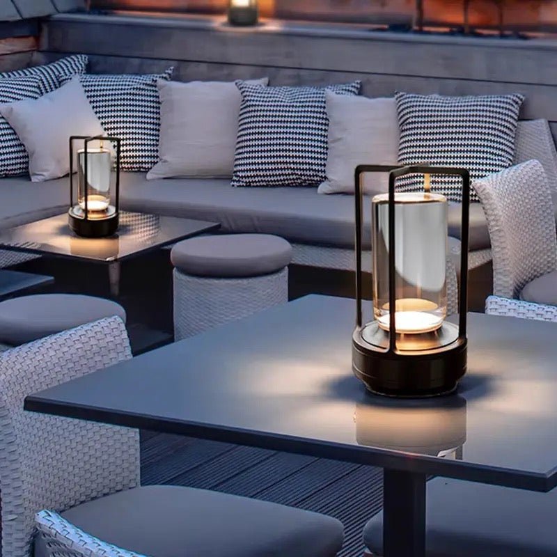 Lumen Rechargeable Cylinder Table Lamp