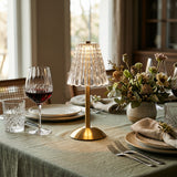 Lumen Golden Crystal Table Lamp