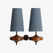 Lumen Wood Base Shade Wall Light
