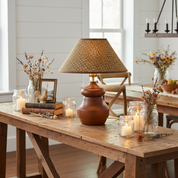 Lumen Plaid Shade Table Lamp