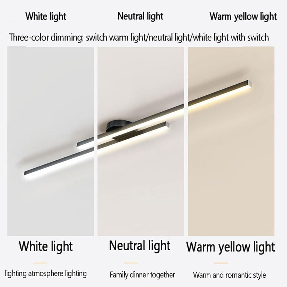 Lumen Aluminum Strip Ceiling Light