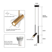 Lumen Curved Glass Multi Head Pendant