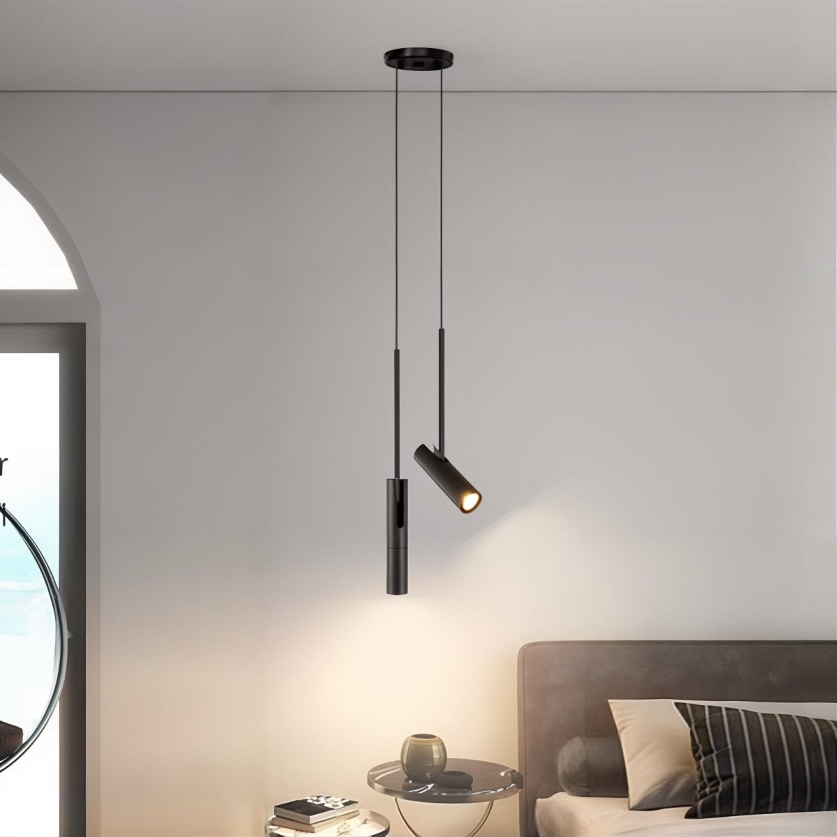 Lumen Curved Glass Multi Head Pendant