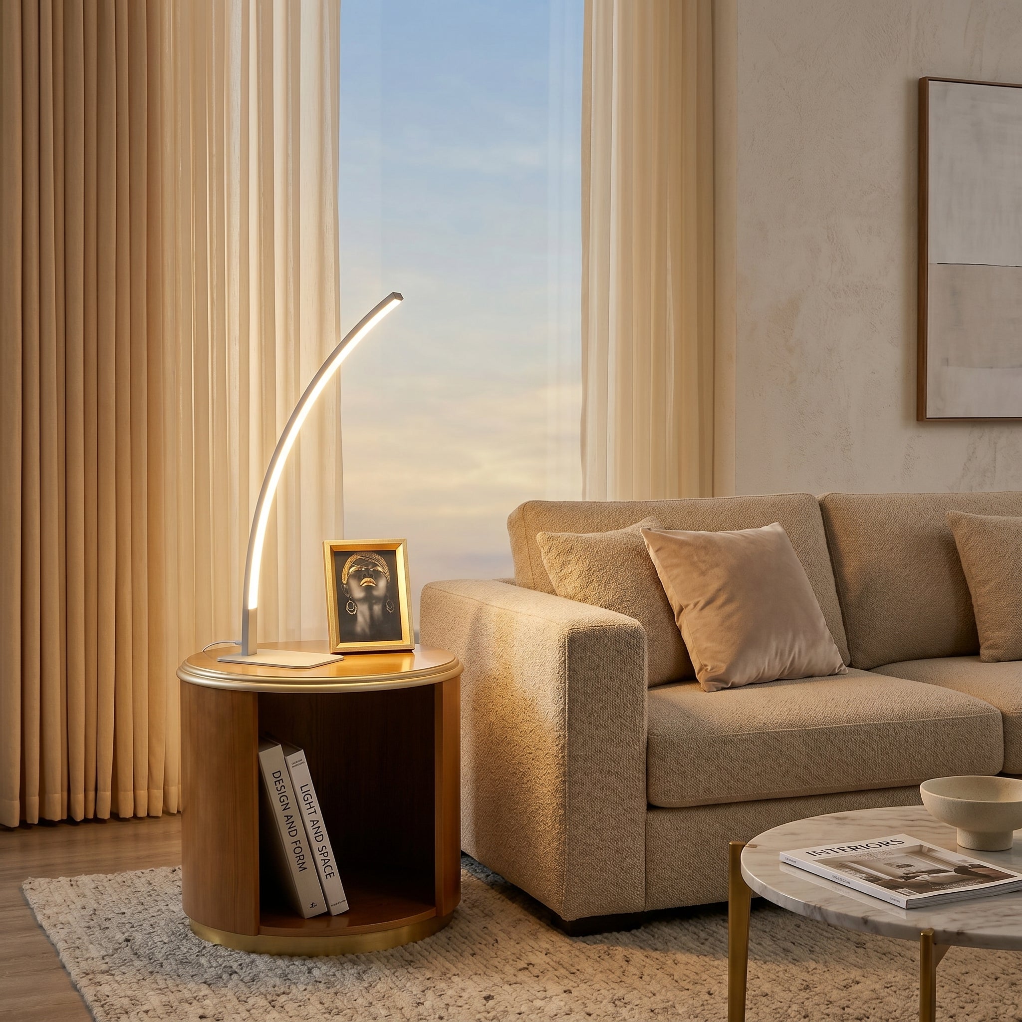 Lumen Arc Dimmable LED Table Lamp