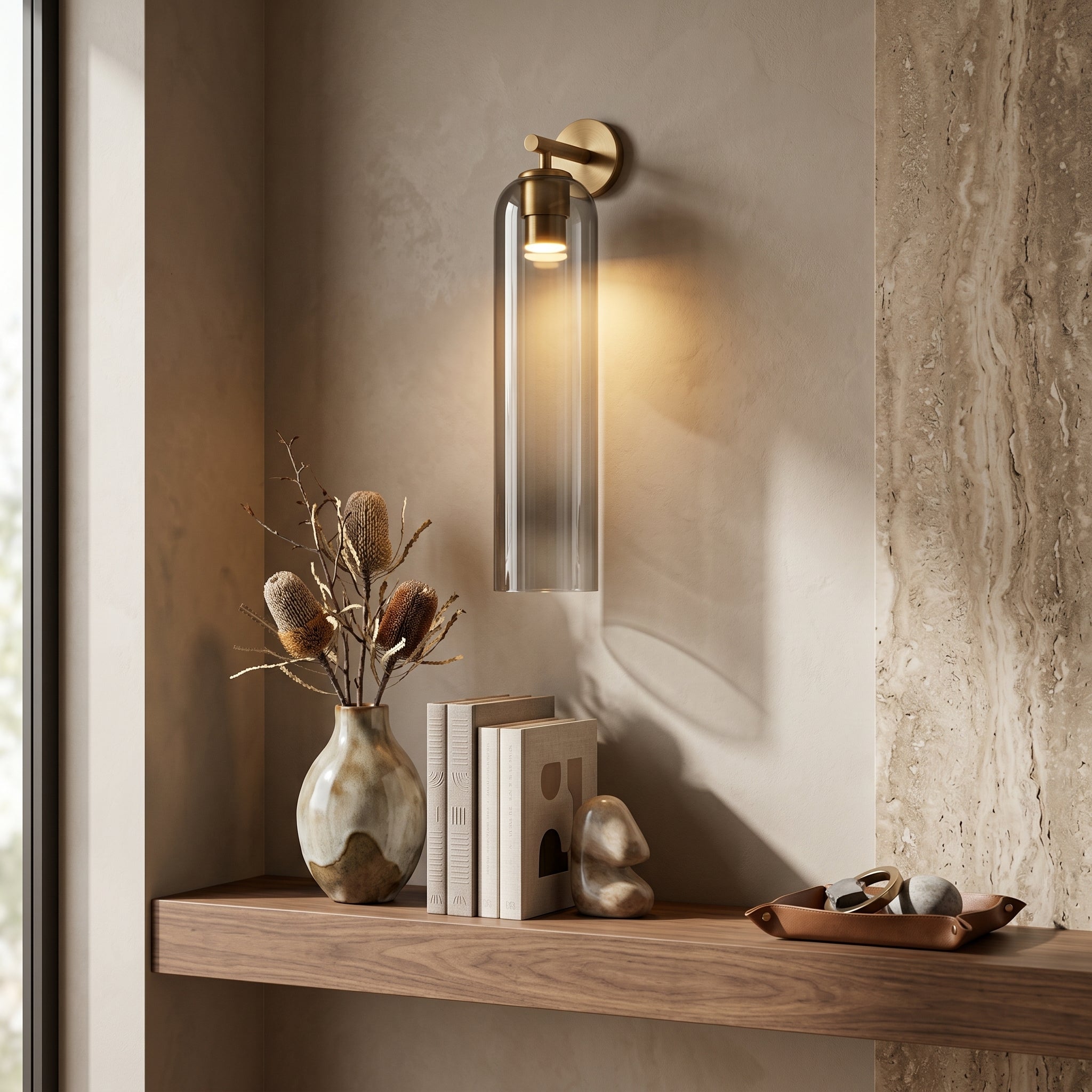Lumen Art Glass Wall Sconce