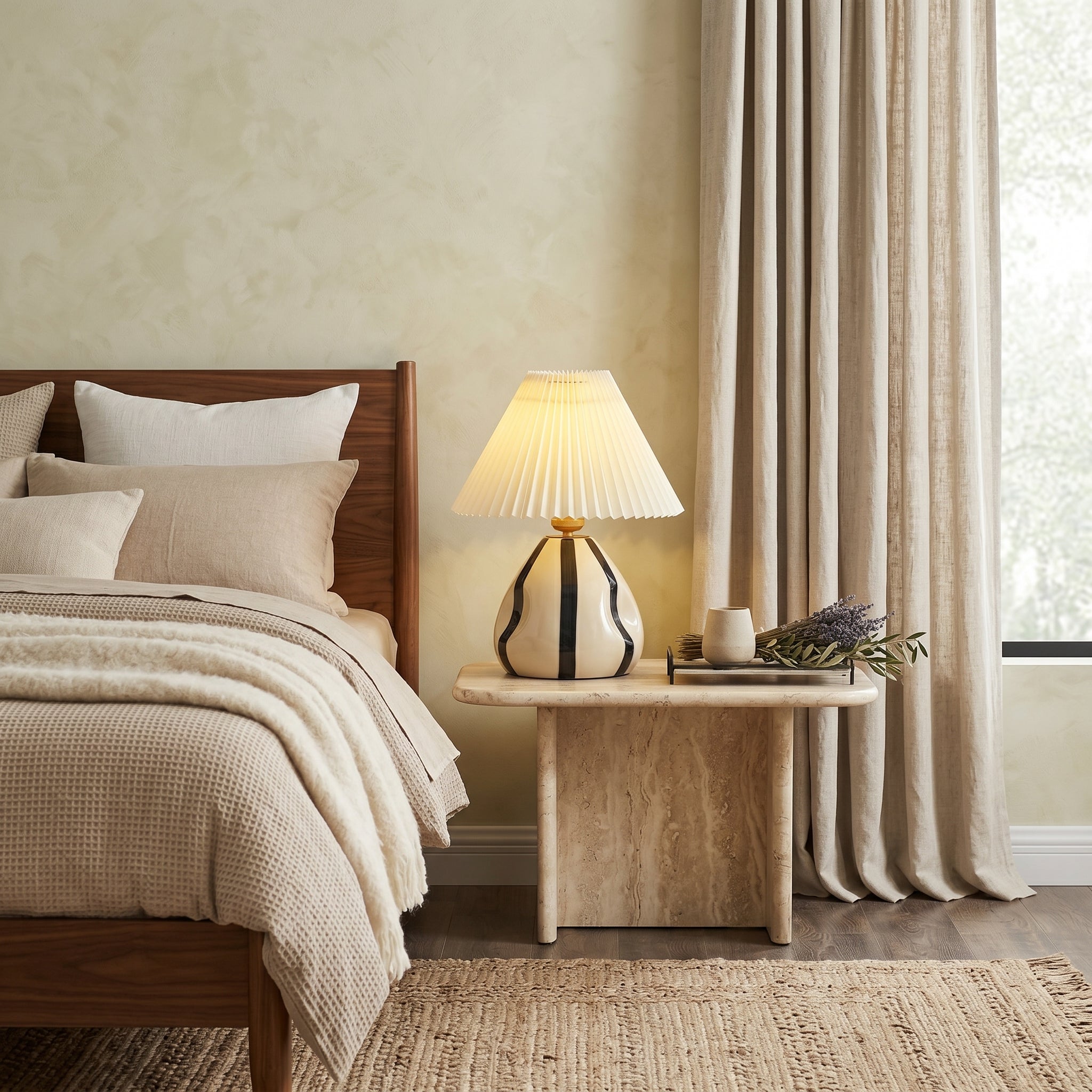 Lumen Ceramic Column Table Lamp
