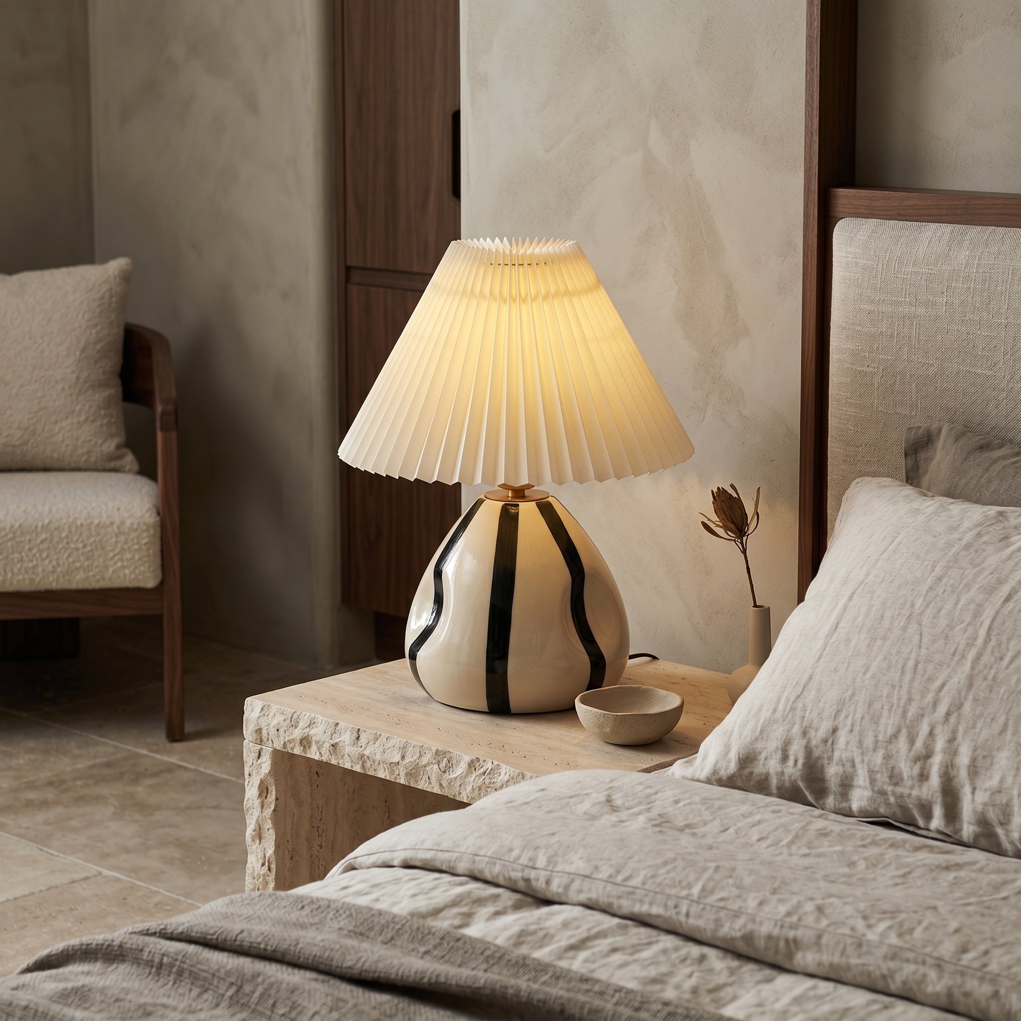 Lumen Ceramic Column Table Lamp