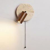 Lumen Travertine Rotatable Wall Light