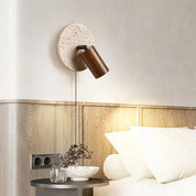 Lumen Travertine Rotatable Wall Light