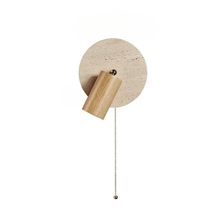Lumen Travertine Rotatable Wall Light