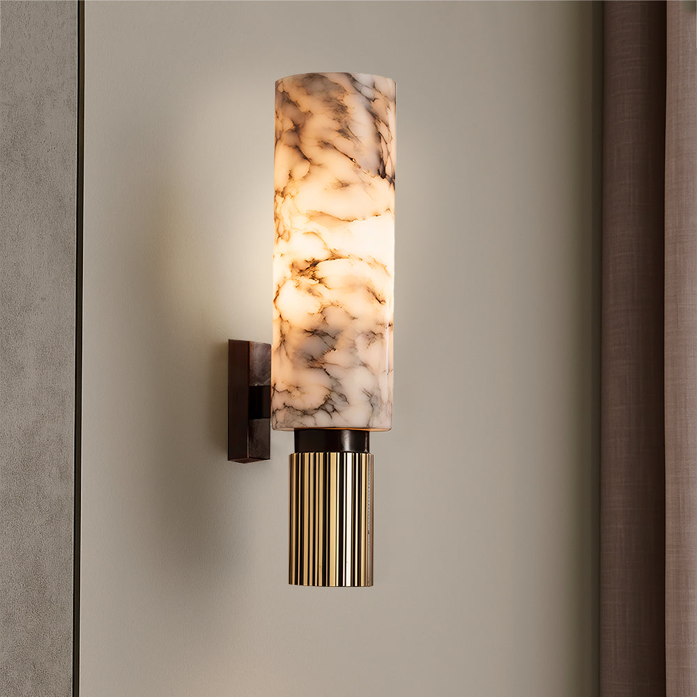 Lumen Copper Stone Wall Light