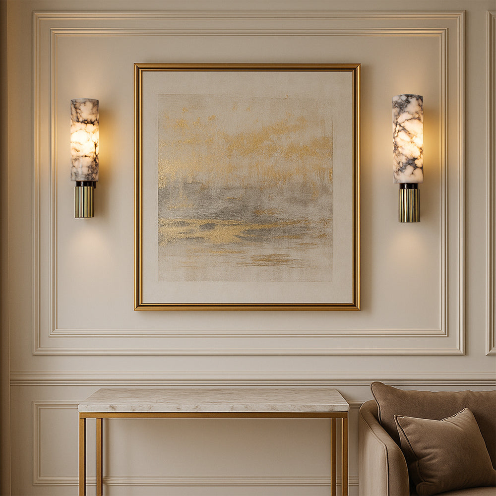 Lumen Copper Stone Wall Light