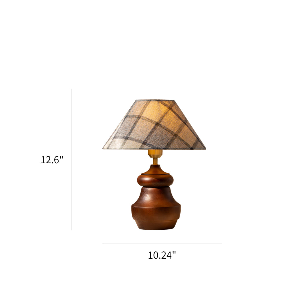 Lumen Plaid Shade Table Lamp