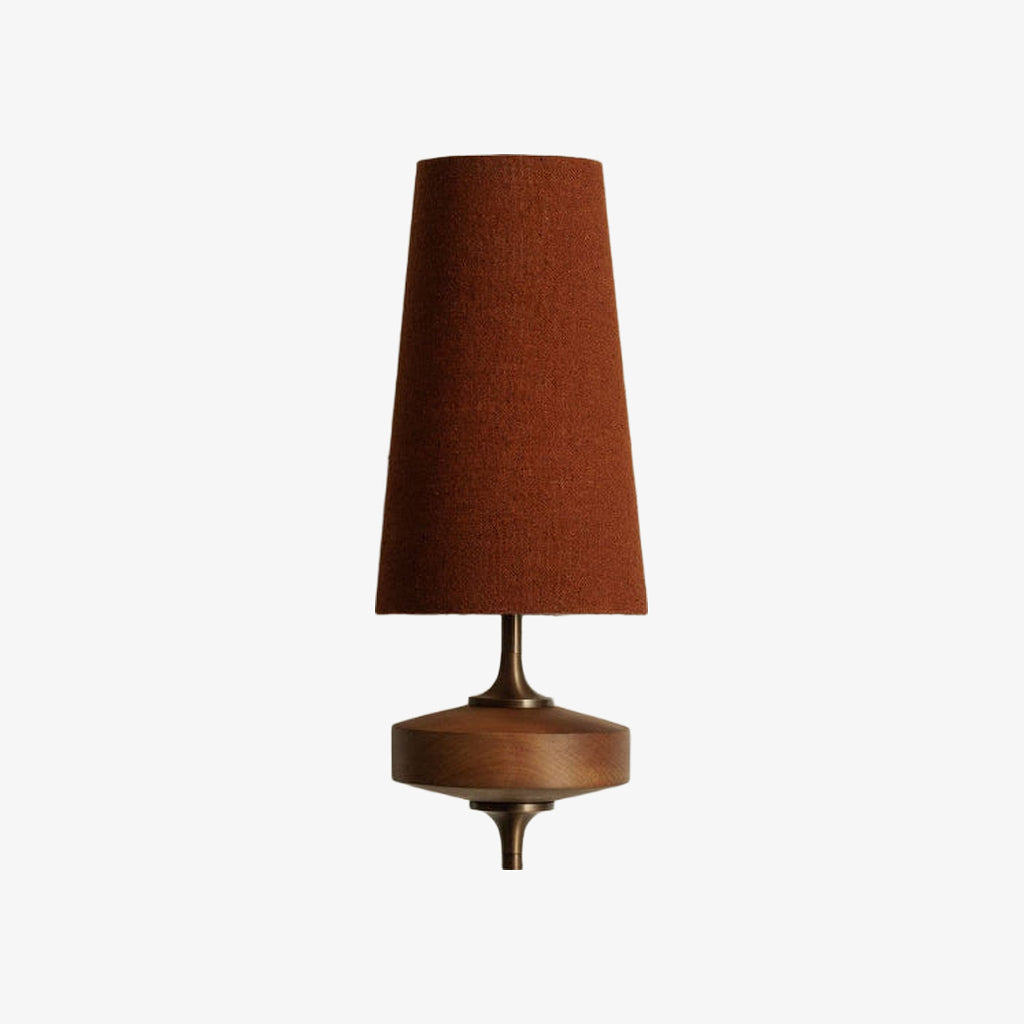 Lumen Wood Base Shade Wall Light