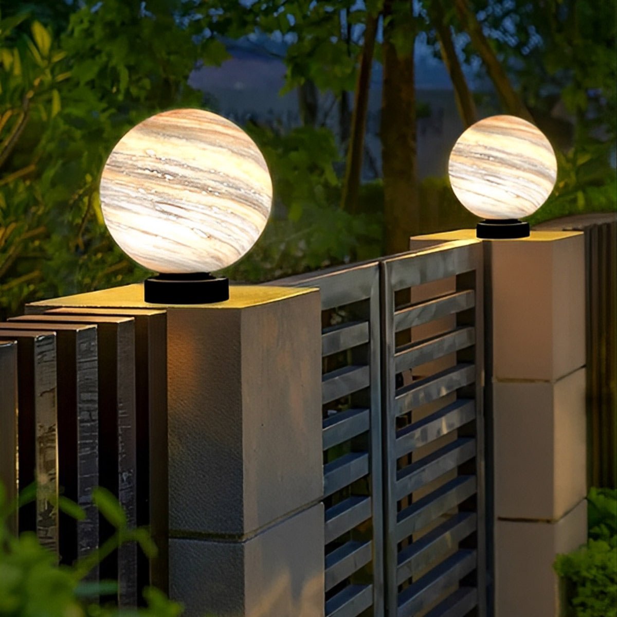 Lumen Globe Outdoor Fence Post Light