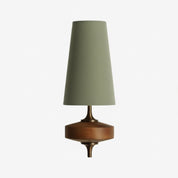 Lumen Wood Base Shade Wall Light