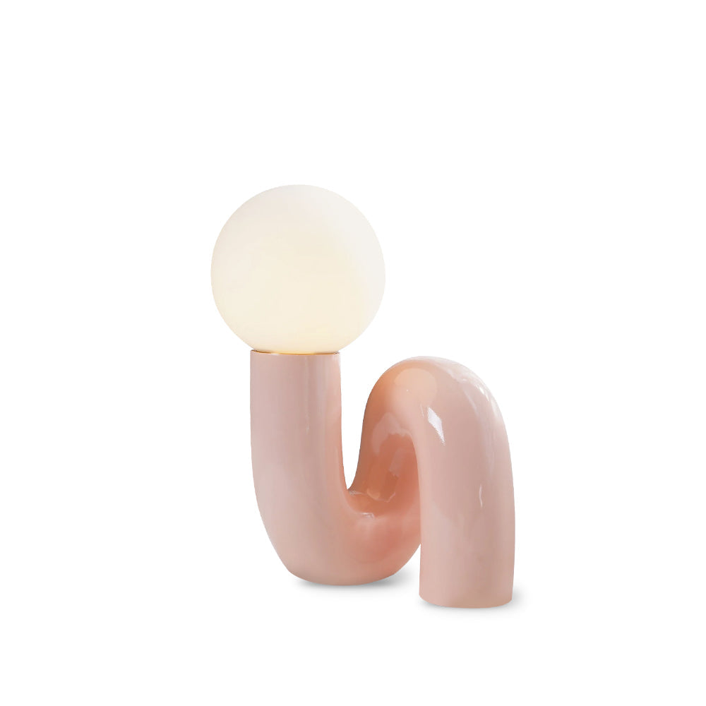 Lumen Spiral Glass Table Lamp