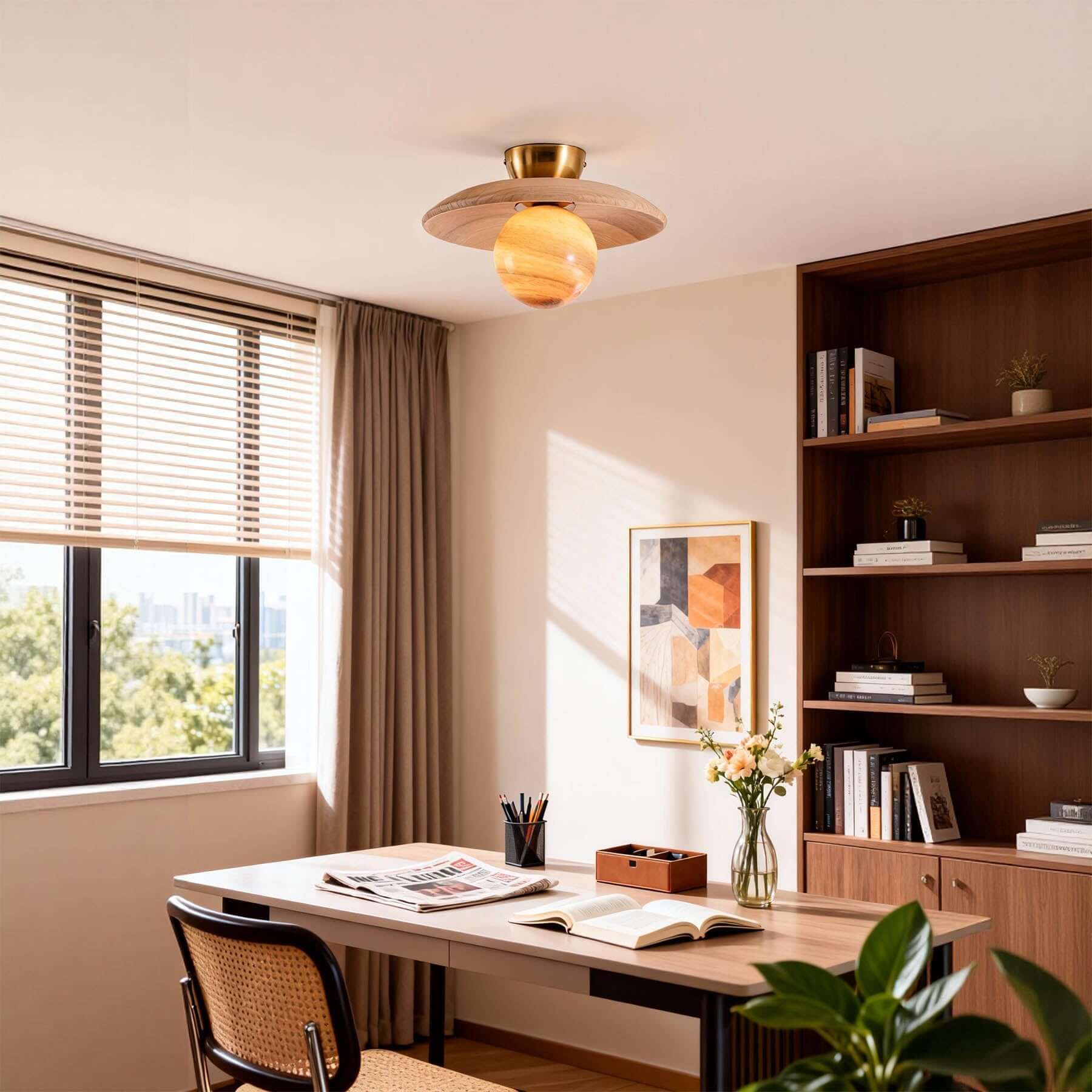 Lumen Nordic Glass Ceiling Lamp