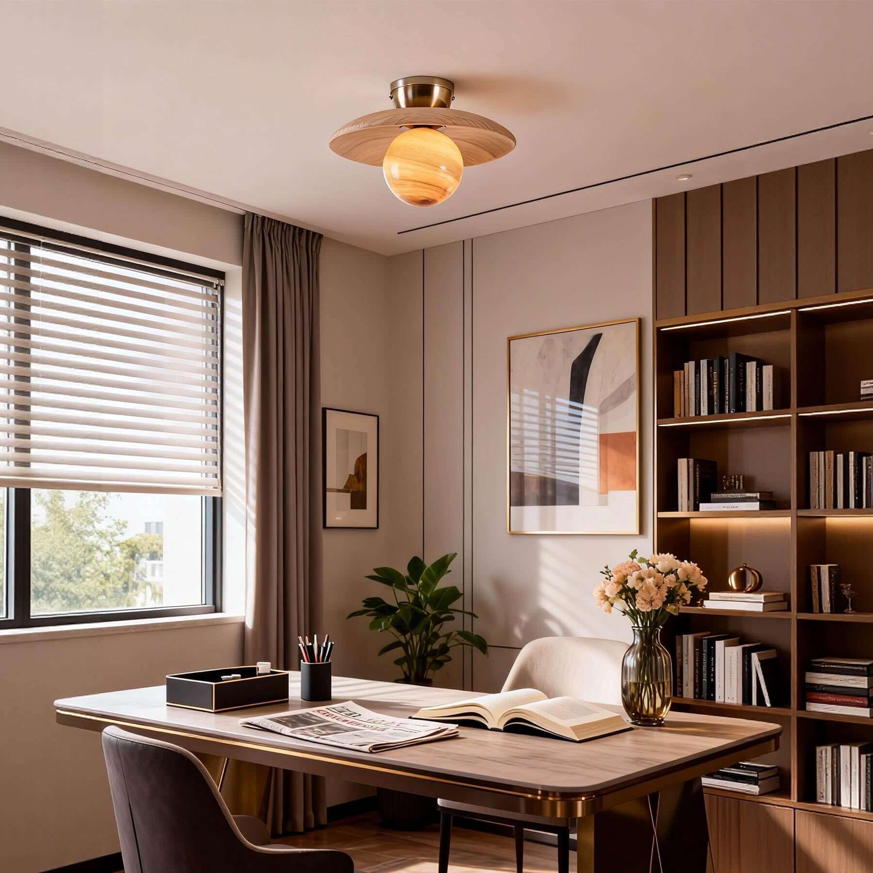 Lumen Nordic Glass Ceiling Lamp