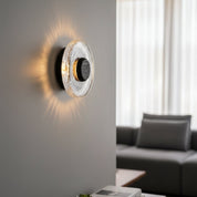 Lumen Vedra Wooden Glass Wall Lamp