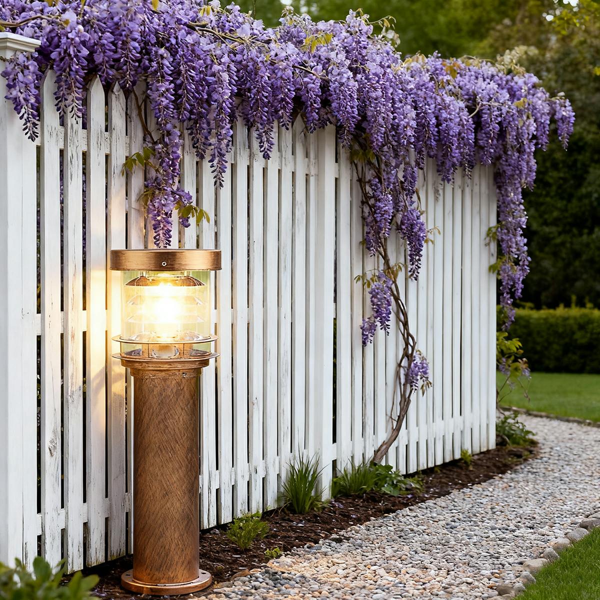 Lumen Tiered Cylinder Outdoor Post Light