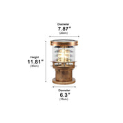 Lumen Tiered Cylinder Outdoor Post Light