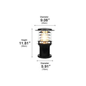 Lumen Tiered Cylinder Outdoor Post Light