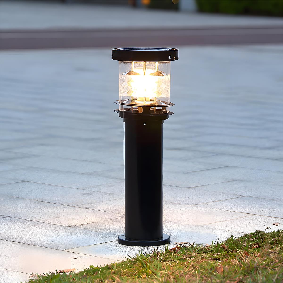 Lumen Tiered Cylinder Outdoor Post Light