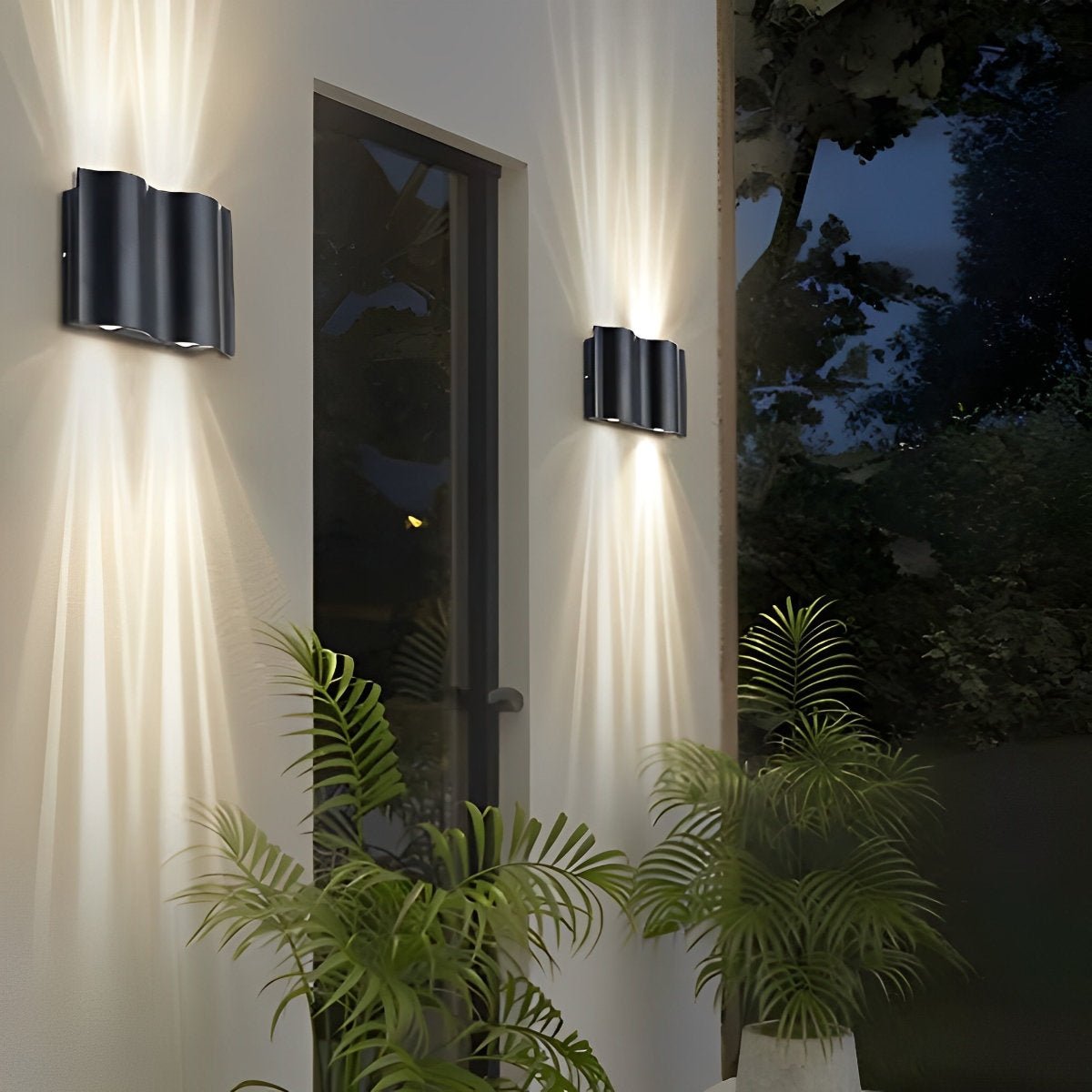 Lumen Water Ripple Outdoor Wall Sconce