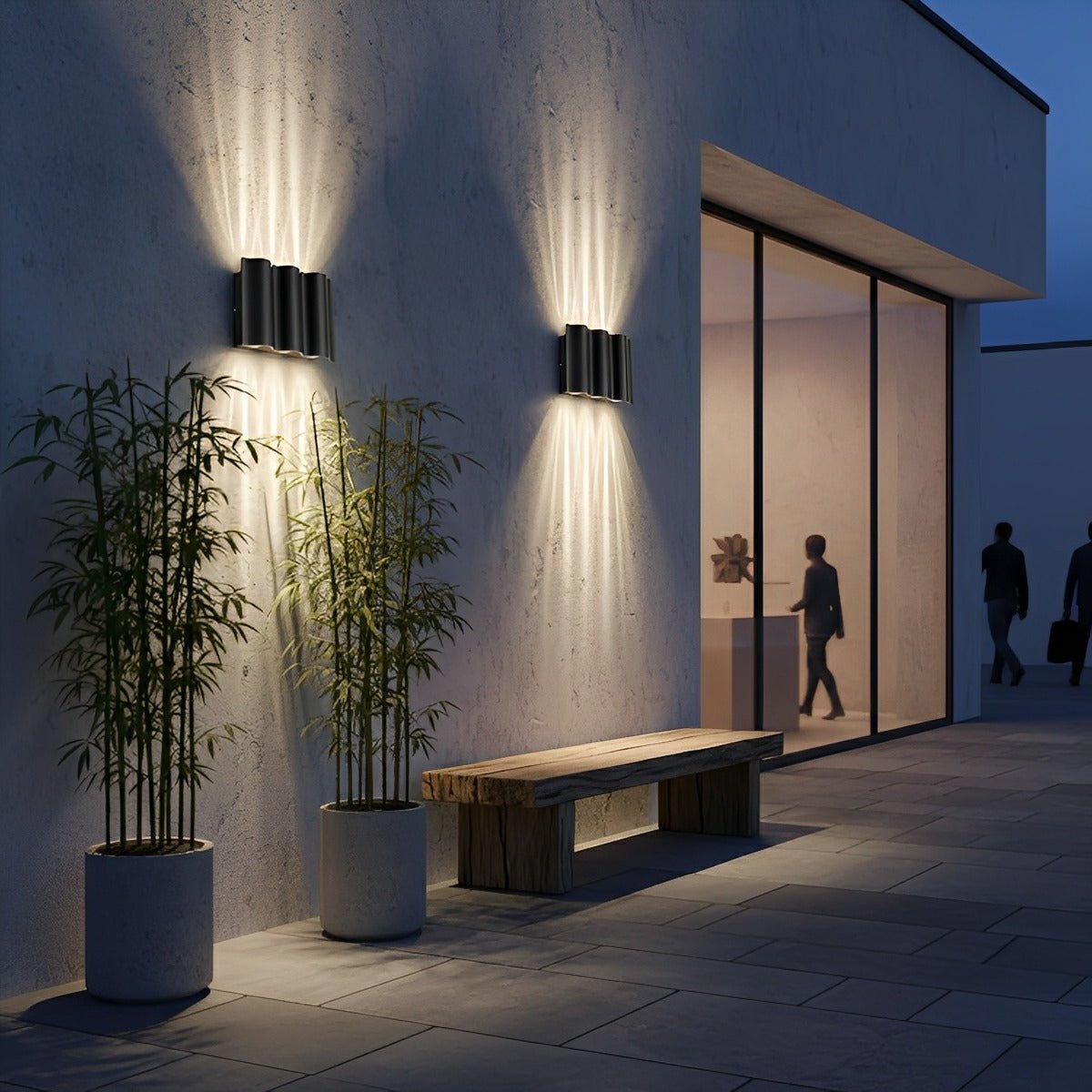 Lumen Water Ripple Outdoor Wall Sconce